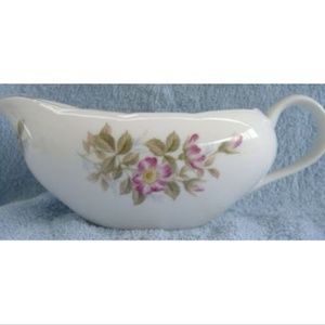 Vtg Ucagco Japan Gravy Boat Cambridge pink flowers